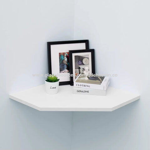 Embellished by a Contemporary WallHung Storage Design the Stunning Floating Wood Wall Shelf Scores H